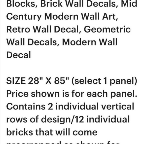 Mid Century Modern Breeze Block Decal - Picture 7 of 11